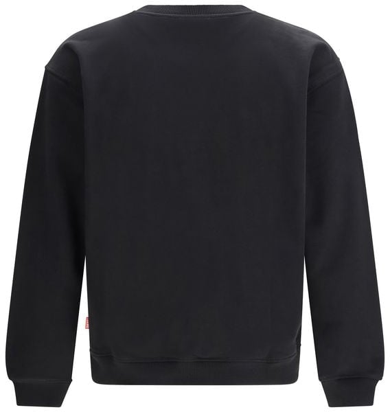 Diesel Black Cotton Sweatshirt Zwart