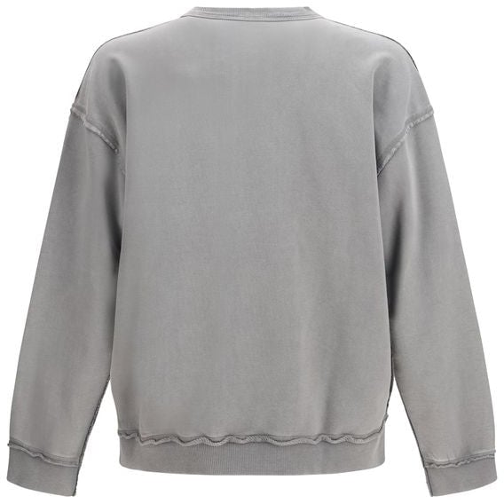 Diesel Diesel Gray Cotton Sweatshirt Grijs