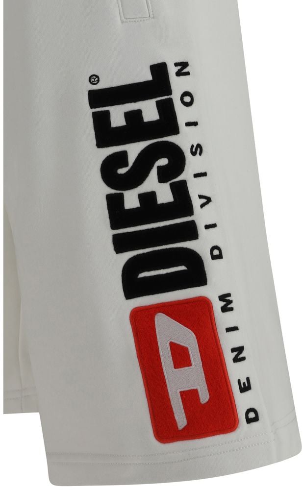 Diesel Diesel White Cotton Bermuda Shorts Wit