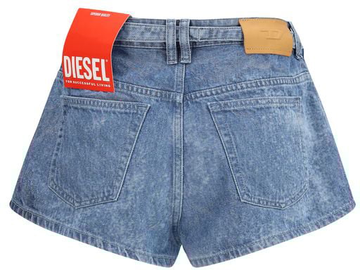 Diesel Diesel Blue Cotton Bermuda Shorts Blauw
