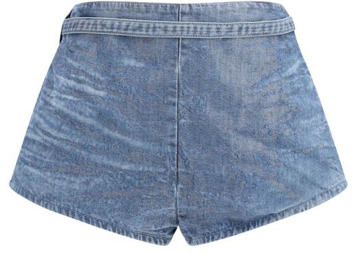 Diesel Diesel Blue Cotton Bermuda Shorts Blauw