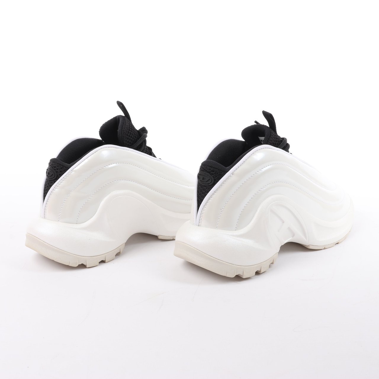 Diesel Diesel White S-D-Runner-Slip-on sneakers with Oval D instep, Size 36 EU Wit