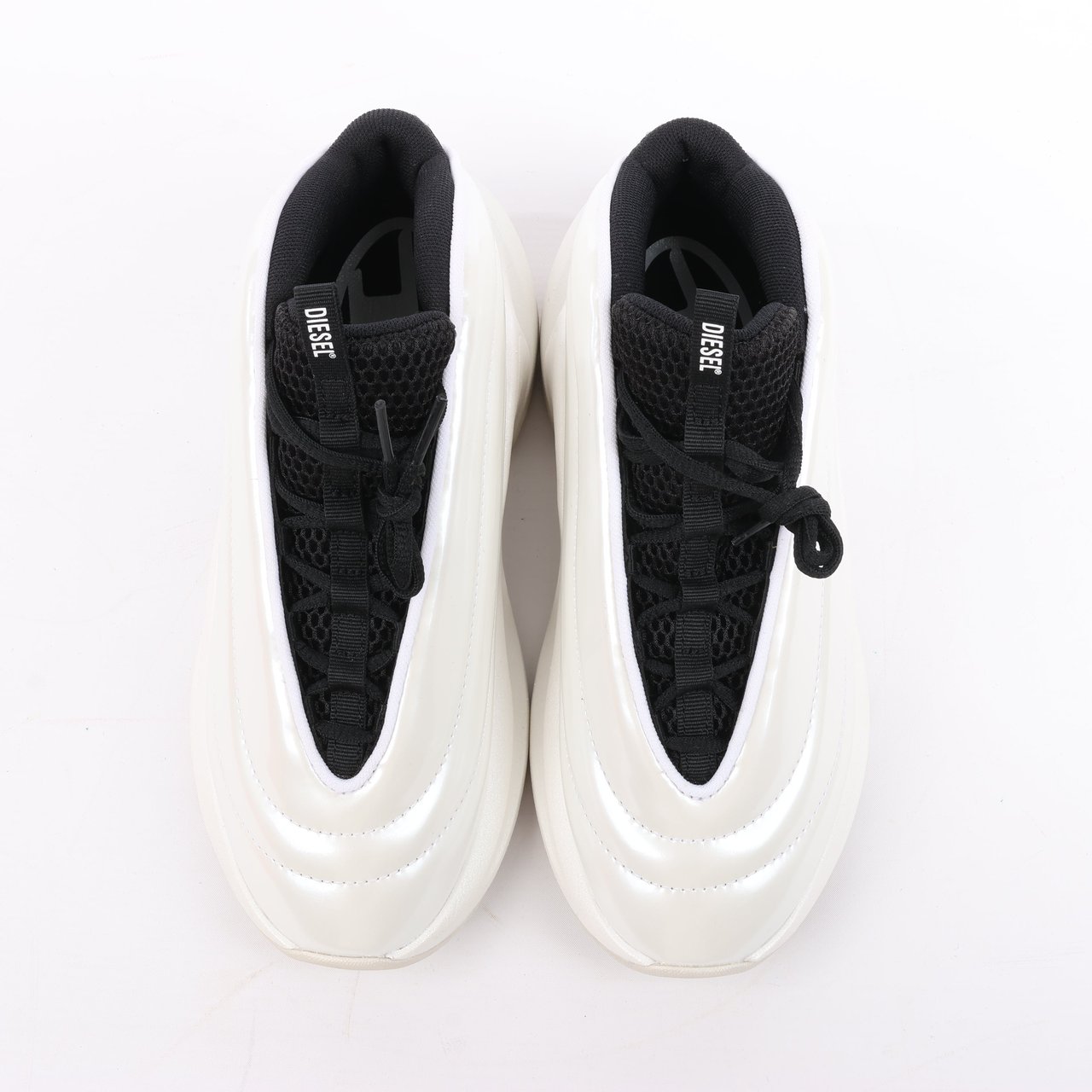 Diesel Diesel White S-D-Runner-Slip-on sneakers with Oval D instep, Size 36 EU Wit