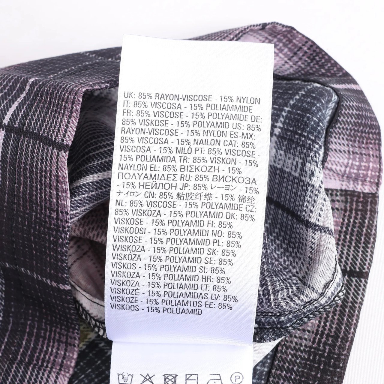 Diesel DIESEL Short-Sleeve Check Shirt With Poster Print in Multicolor, Size 48 IT Divers