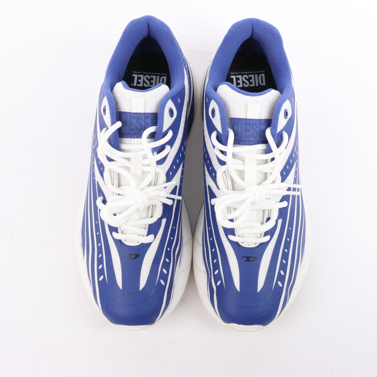 Diesel Diesel Multi D-Airspeed Low-Striped sneakers in coated ripstop, Size 42 EU Blauw