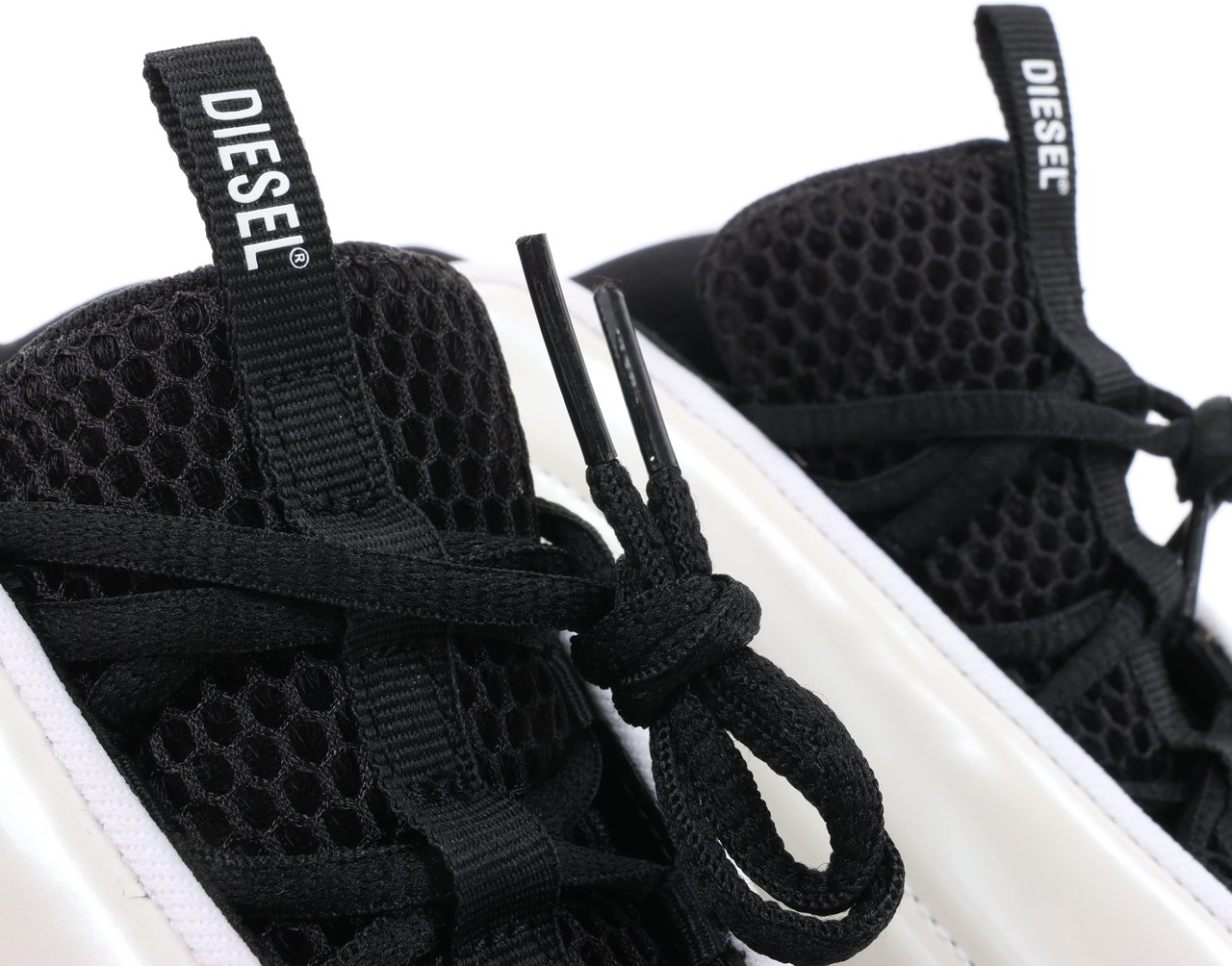 Diesel Diesel White S-D-Runner-Slip-on sneakers with Oval D instep, Size 36 EU Wit