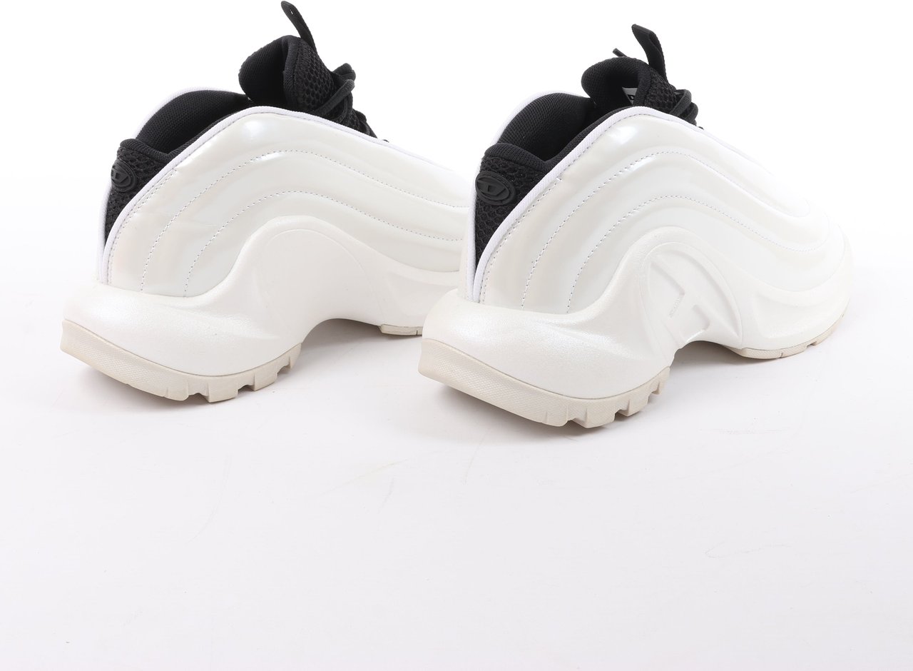 Diesel Diesel White S-D-Runner-Slip-on sneakers with Oval D instep, Size 36 EU Wit