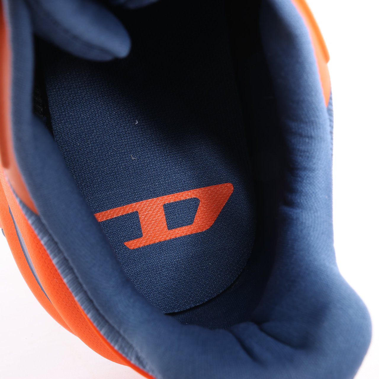 Diesel Diesel D-Cage Sneakers in Navy Blue x Orange, Size 43 EU Oranje
