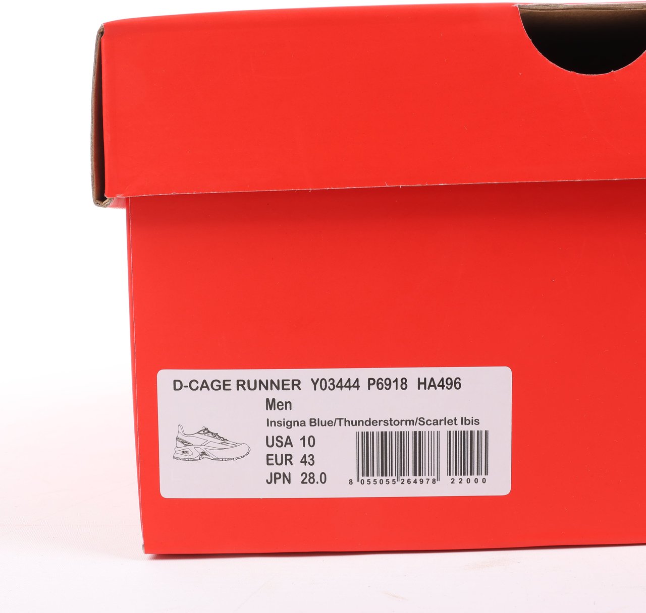 Diesel Diesel D-Cage Sneakers in Navy Blue x Orange, Size 43 EU Oranje