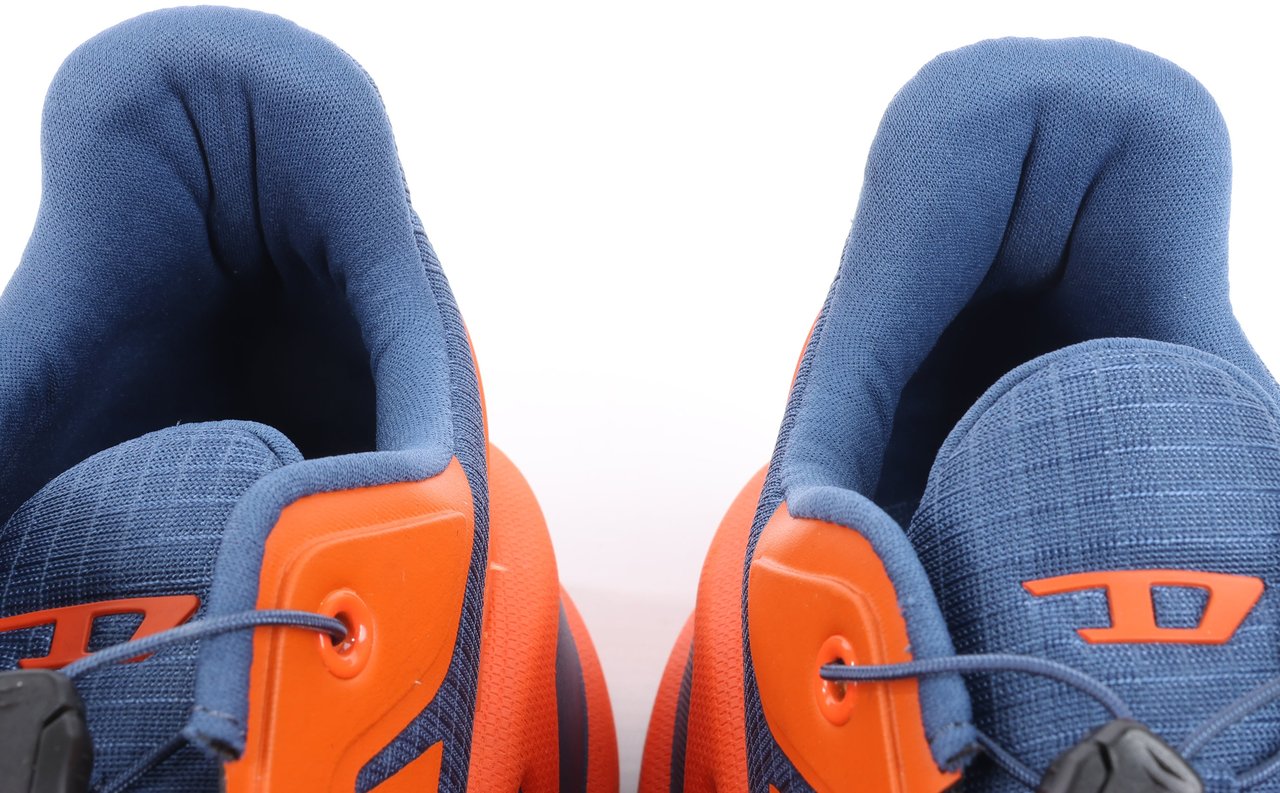 Diesel Diesel D-Cage Sneakers in Navy Blue x Orange, Size 43 EU Oranje