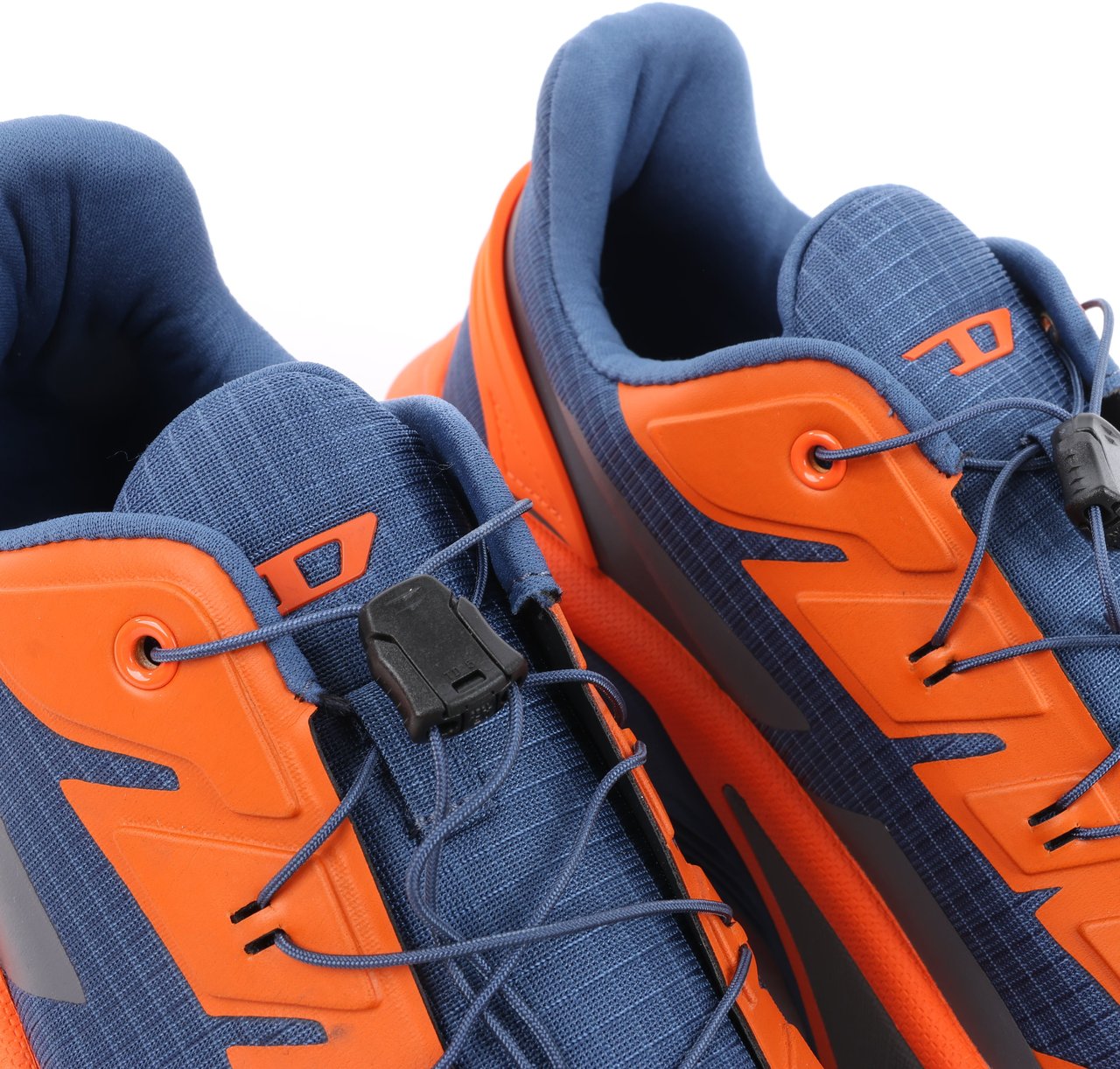 Diesel Diesel D-Cage Sneakers in Navy Blue x Orange, Size 43 EU Oranje