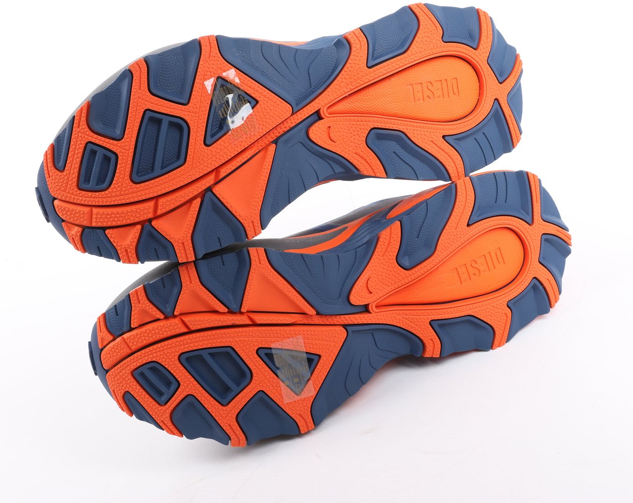Diesel Diesel D-Cage Sneakers in Navy Blue x Orange, Size 43 EU Oranje