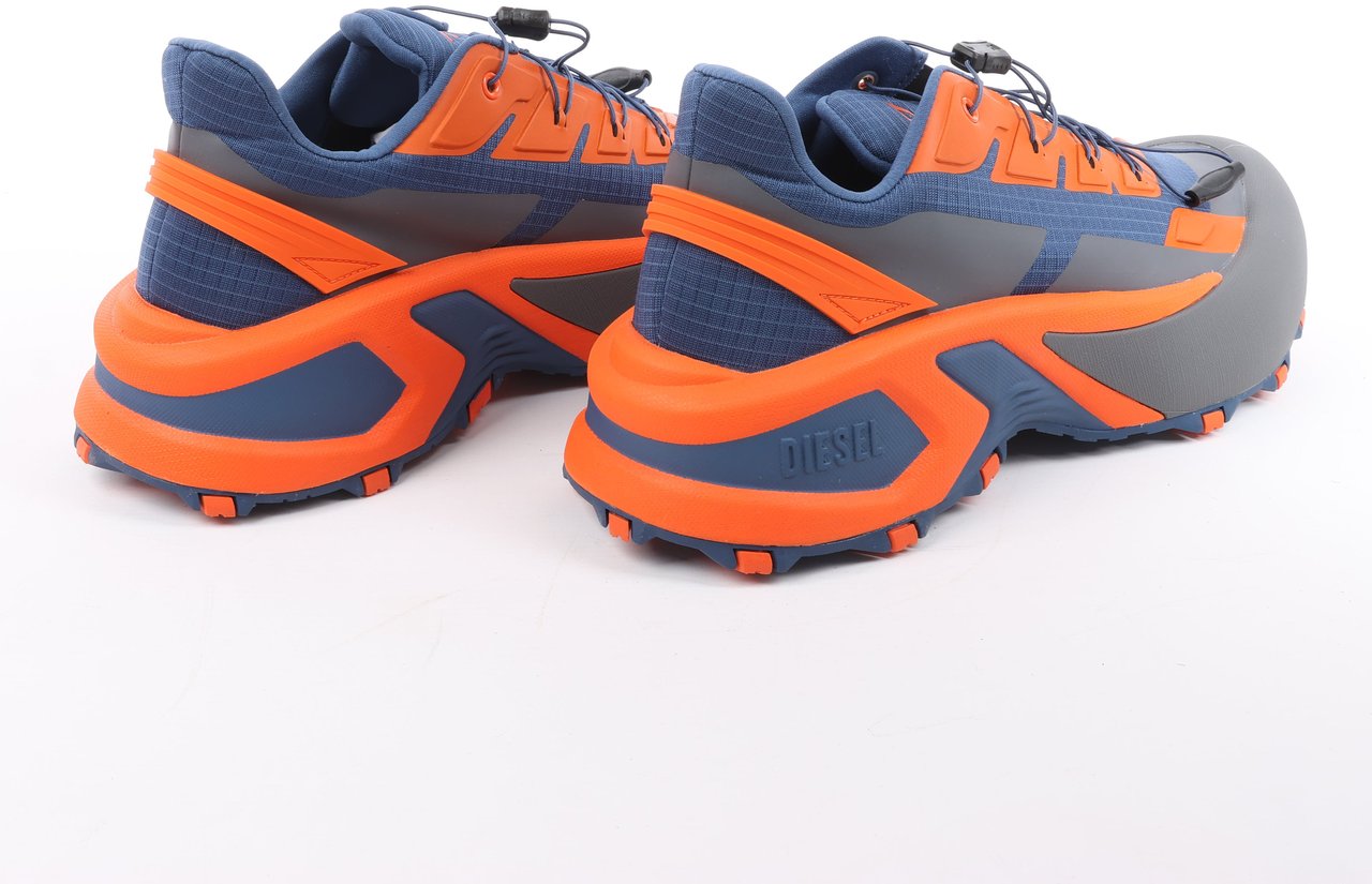 Diesel Diesel D-Cage Sneakers in Navy Blue x Orange, Size 43 EU Oranje