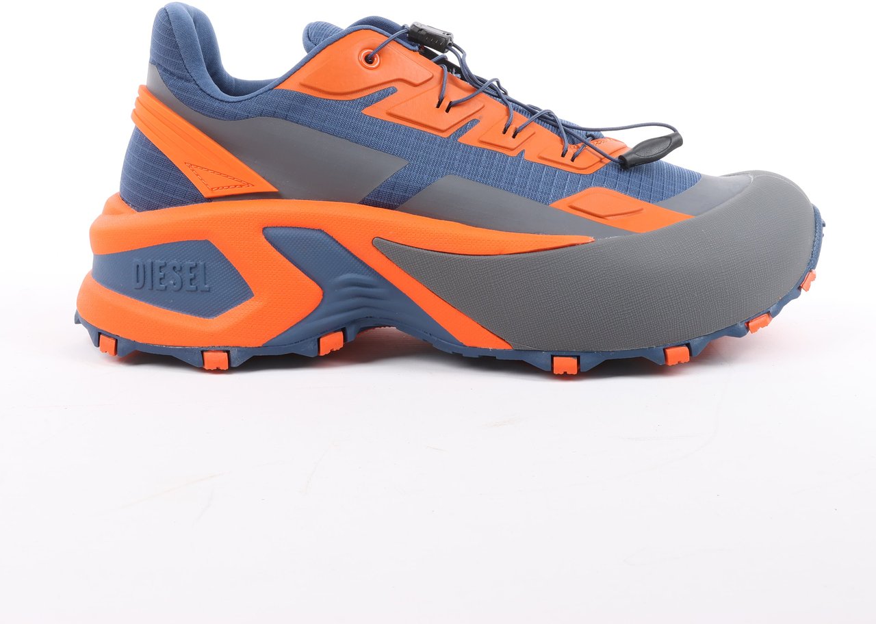 Diesel Diesel D-Cage Sneakers in Navy Blue x Orange, Size 43 EU Oranje