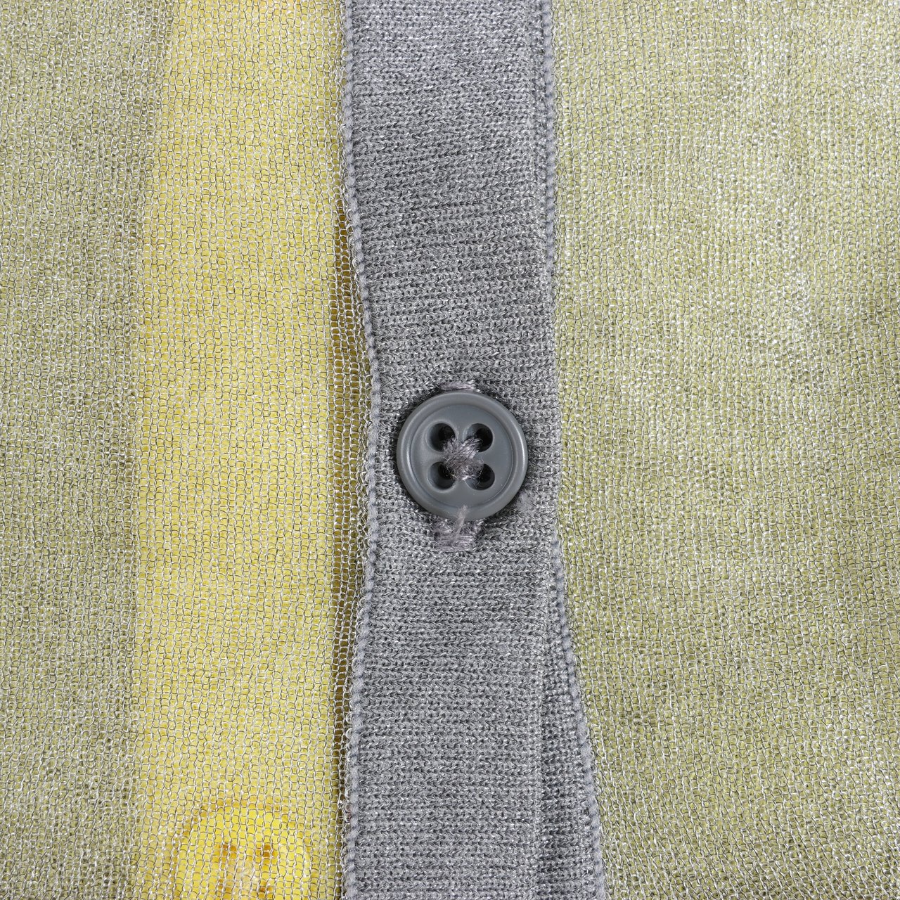 Diesel DIESEL Lurex-Detail Long-Sleeved Shirt in Yellow, Size S Geel