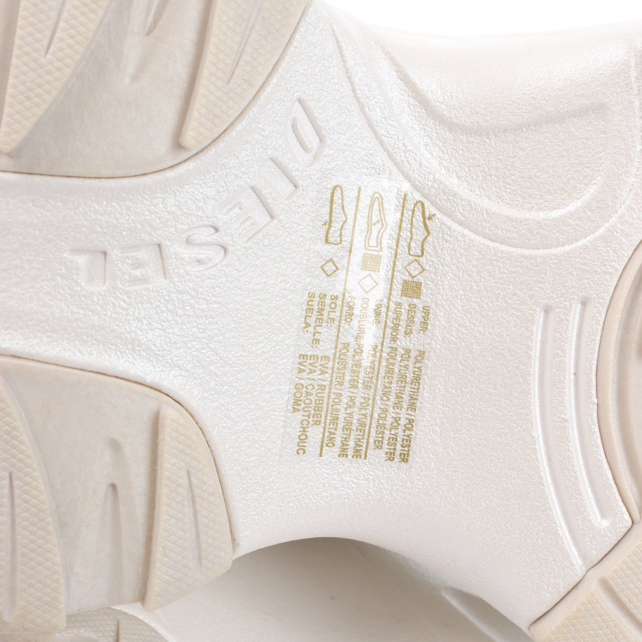 Diesel Diesel White S-D-Runner-Slip-on sneakers with Oval D instep, Size 36 EU Wit