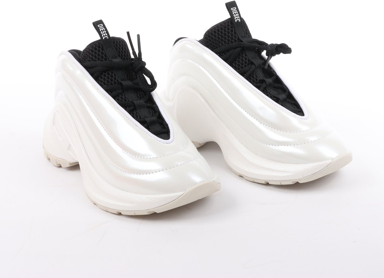 Diesel Diesel White S-D-Runner-Slip-on sneakers with Oval D instep, Size 36 EU Wit