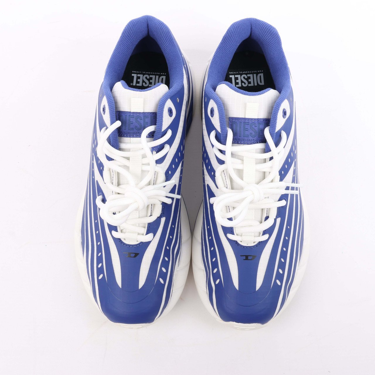 Diesel Diesel Multi D-Airspeed Low-Striped sneakers in coated ripstop, Size 42 EU Blauw