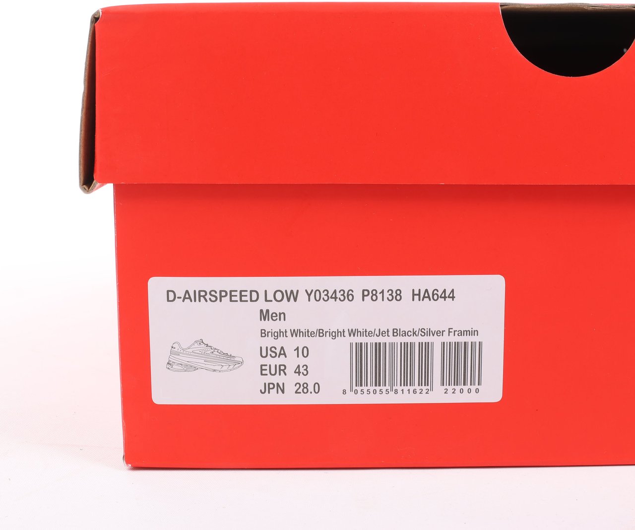 Diesel D-Airspeed Low-Striped Sneakers in Coated Ripstop in Silver, Size 43 EU Grijs