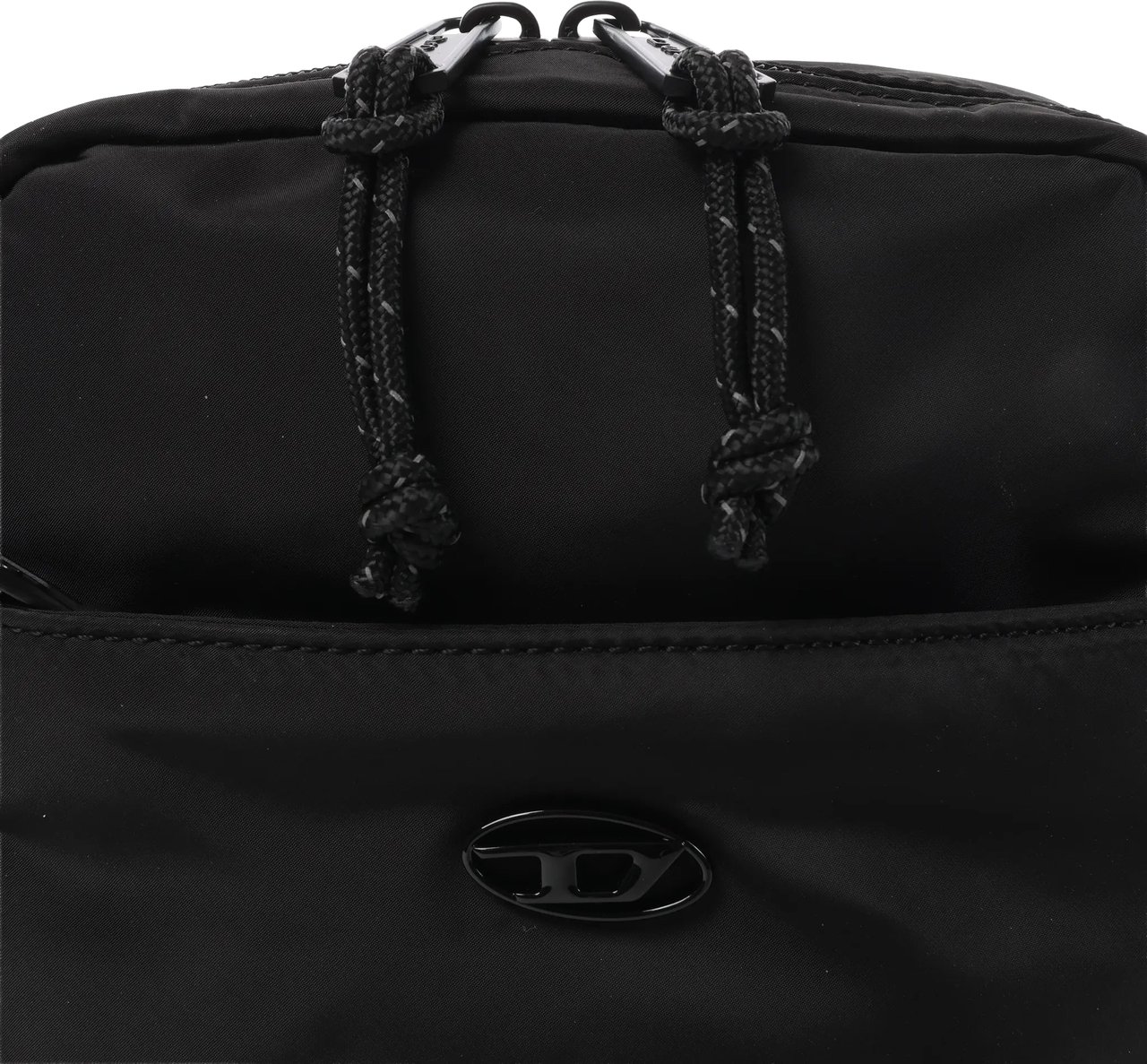 Diesel D-Pack Nylon Crossbody Bag in Black Zwart