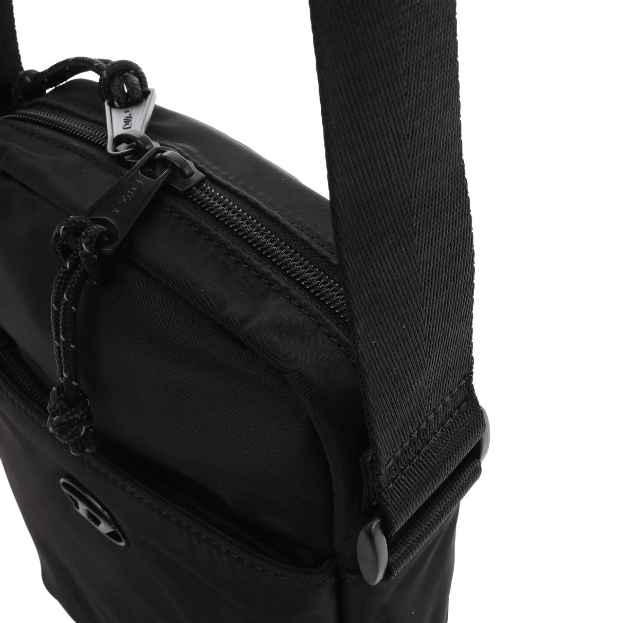 Diesel D-Pack Nylon Crossbody Bag in Black Zwart