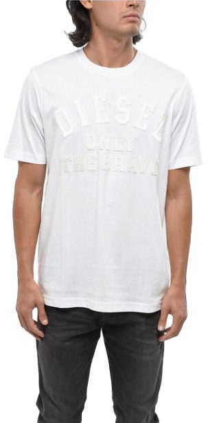 Diesel only the brave t-shirt Wit