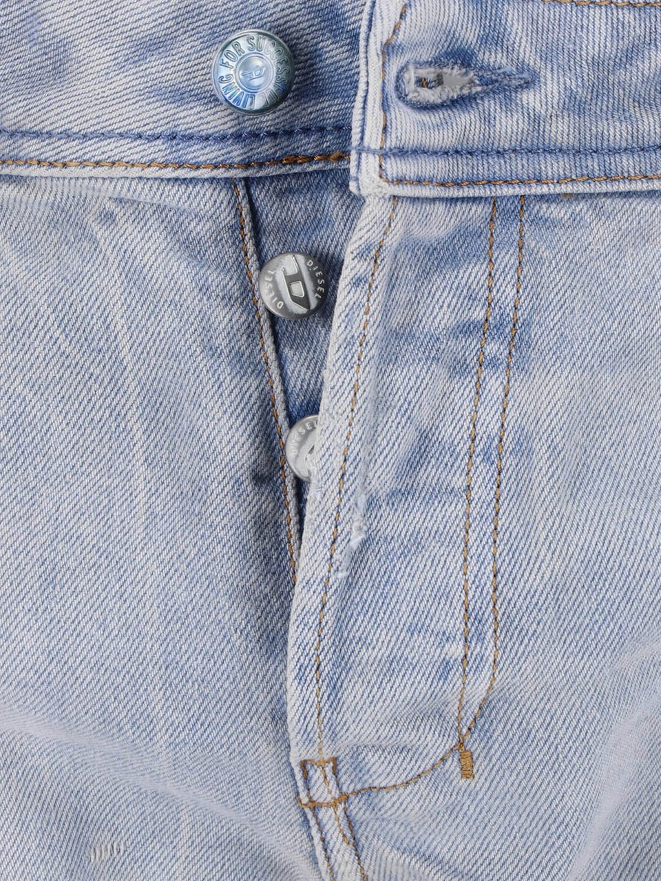 Diesel Light Blue Bootcut Jeans with Five-Pocket Design Blauw