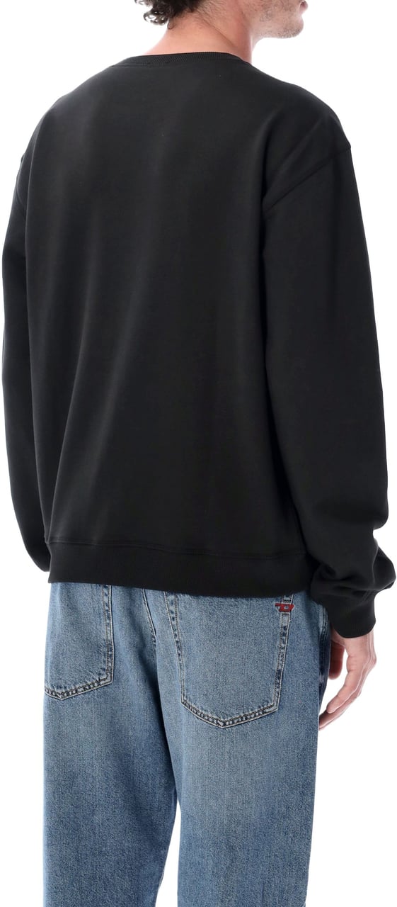 Diesel Norm Crewneck Logo Nero Zwart