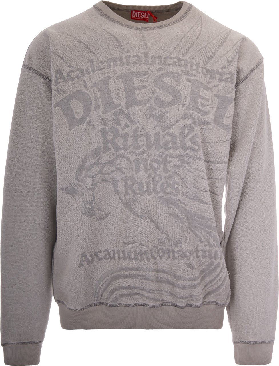 Diesel Sweaters Medium/White Lichtgrijs