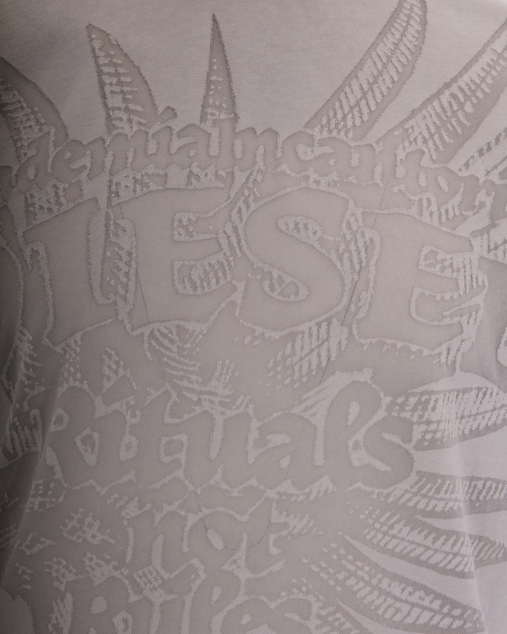 Diesel T-Shirts And Polos White Lichtgrijs