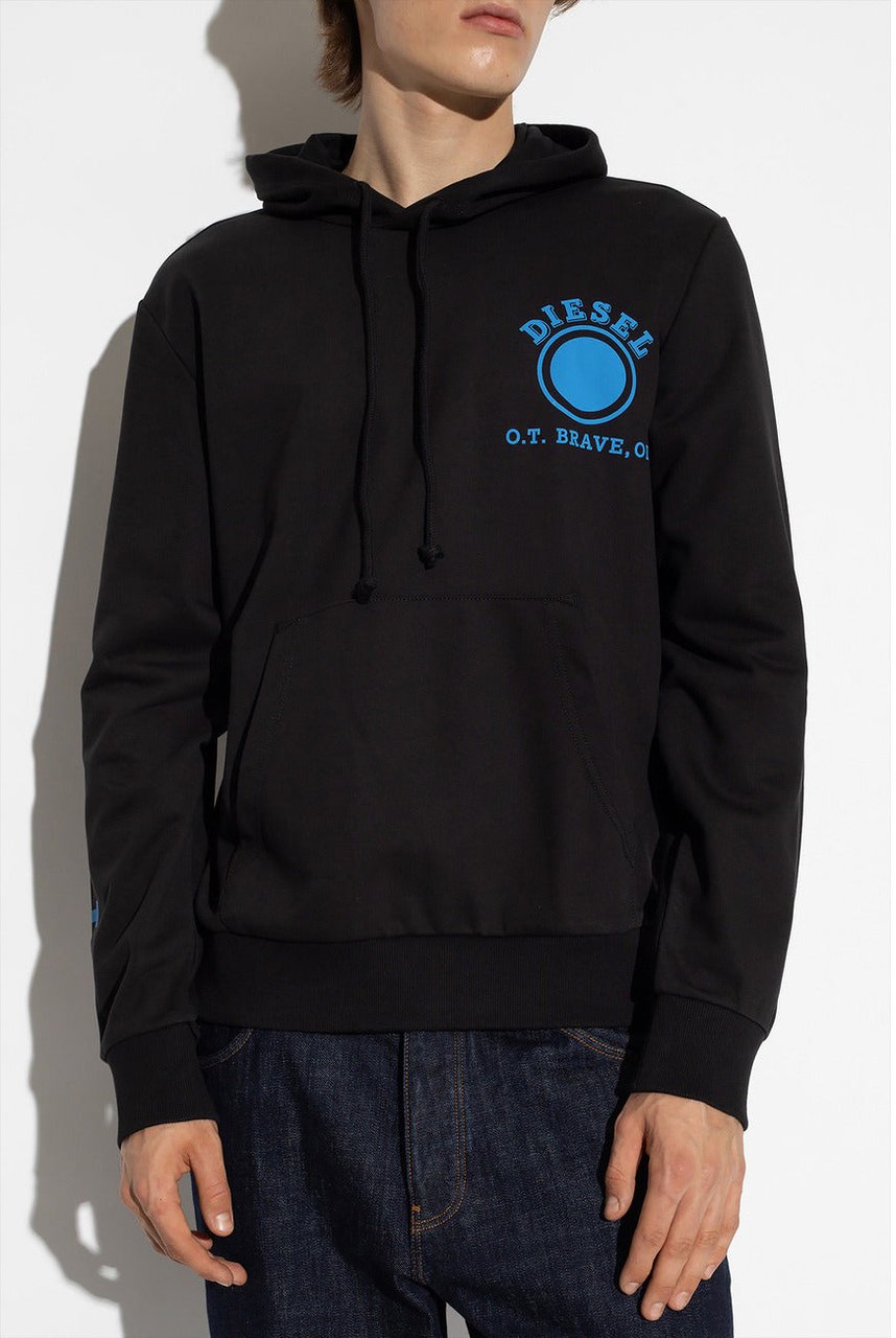 Diesel Men Sweatshirts Zwart
