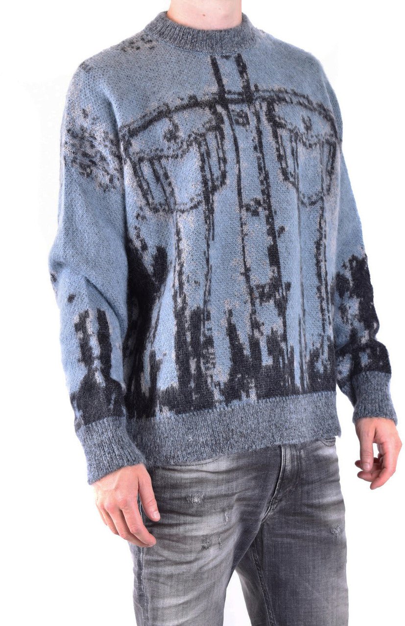 Diesel Men Knitwear Lichtblauw