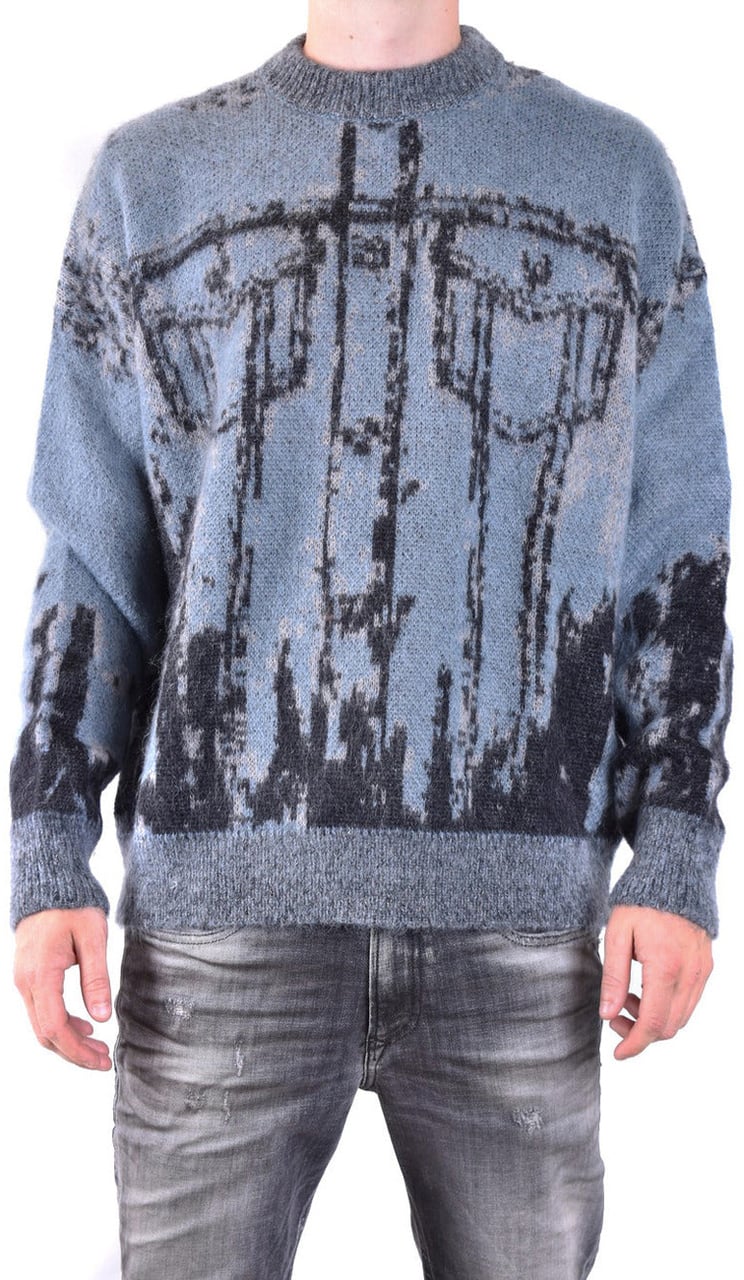 Diesel Men Knitwear Lichtblauw