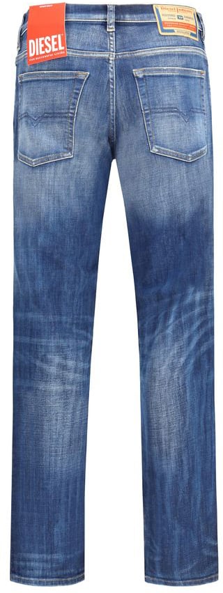 Diesel Diesel Blue Cotton Slim Fit Jeans Blauw