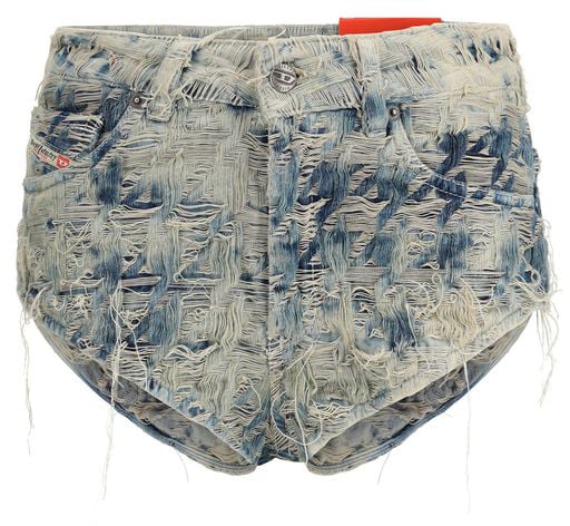 Diesel Diesel Blue Cotton Bermuda Shorts Blauw