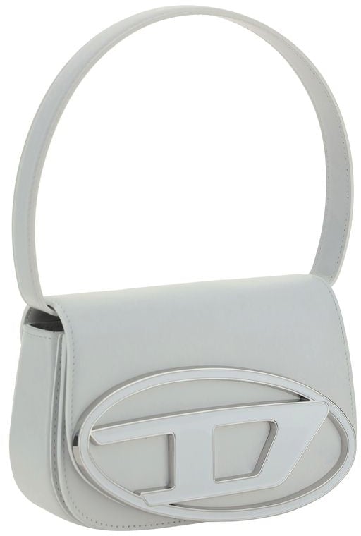 Diesel Diesel White Calf Leather Bos Taurus Shoulder Bag Wit