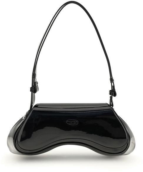 Diesel Diesel Black Polyethylene Shoulder Bag Zwart