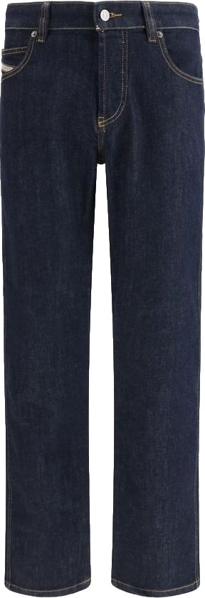 Diesel Black Cotton Slim Fit Jeans Zwart