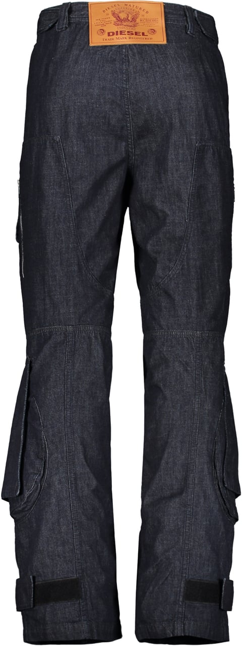 Diesel Robust, comfortable and versatile cargo jeans Blauw
