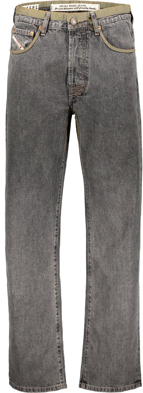 Diesel Straight gray jeans, elegance and versatility. Zwart
