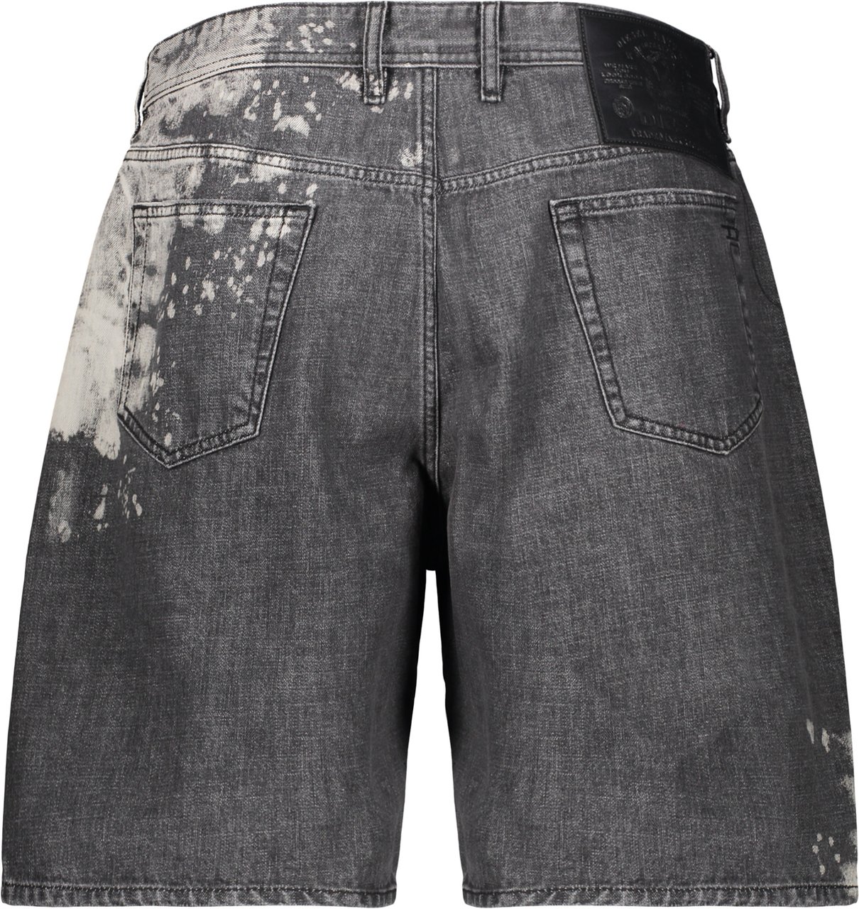 Diesel Gray denim shorts Zwart