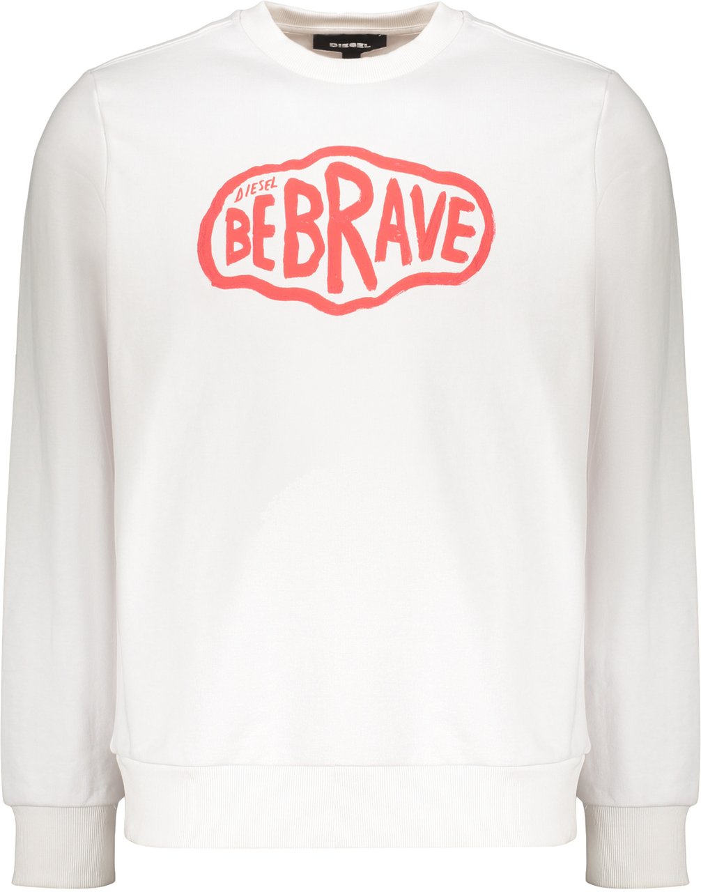 Diesel Modern colorful printed lightweight sweatshirt Wit