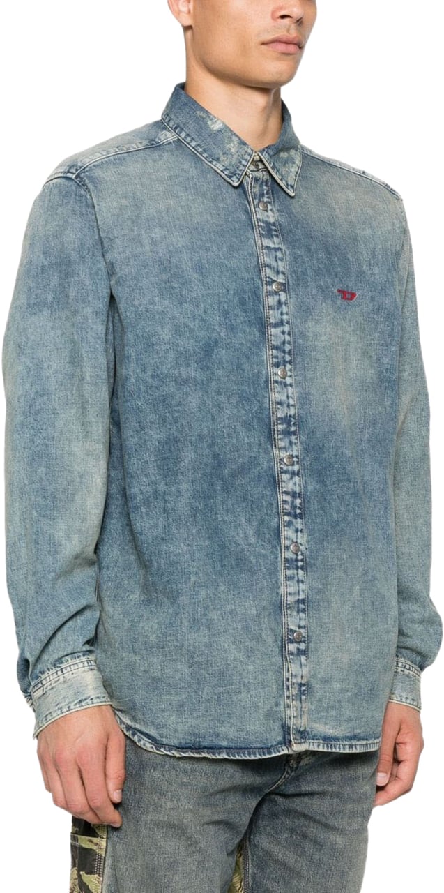 Diesel Shirts Denim Blauw