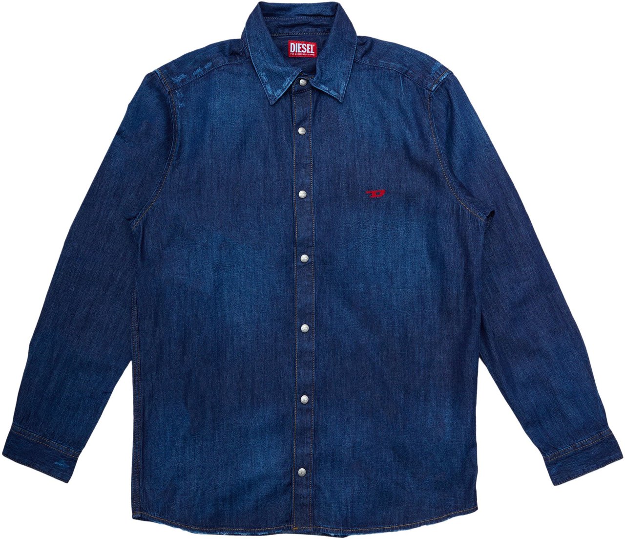 Diesel Camicia D-Simply Denim Blu Blauw