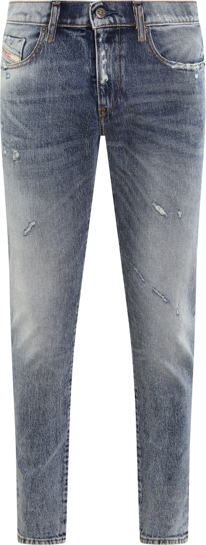 Diesel Heren D-Strukt Slim Fit Jeans Blauw Blauw