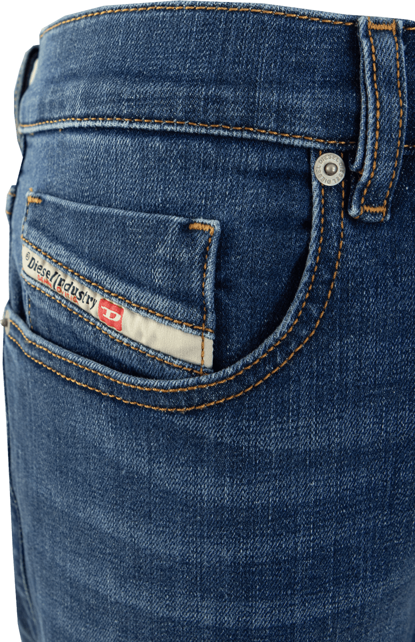 Diesel Heren D-Strukt Slim Fit Jeans Blauw