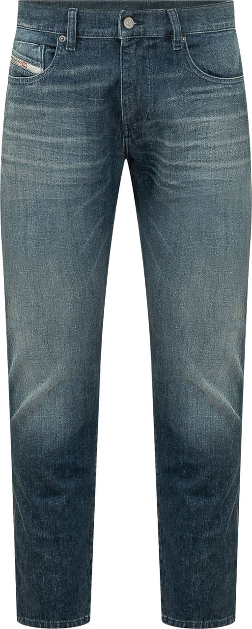 Diesel Jeans a Gamba Dritta con Effetto Sfumato Blauw