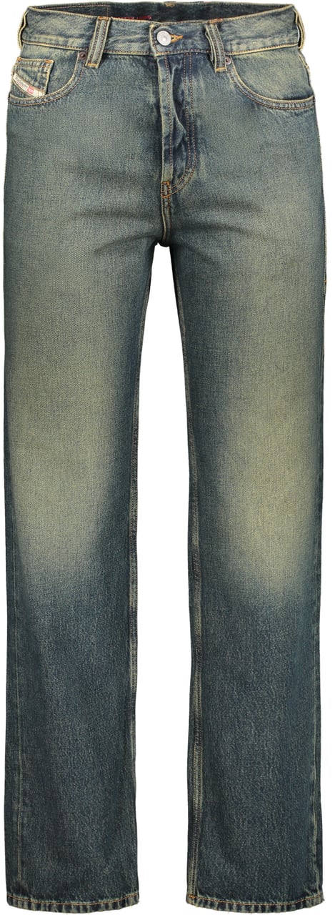 Diesel Straight jeans in denim Groen