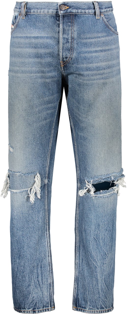 Diesel Light Ripped Denim Jeans Blauw