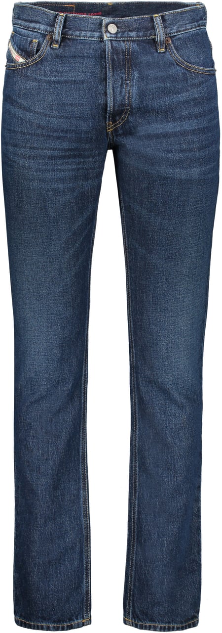 Diesel Dark Blue Straight High Waist Jeans Blauw